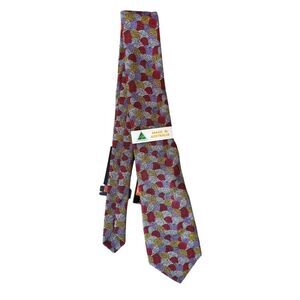 Mickey Jampijinpa Singleton Scorched Earth Silk Necktie Multicolor